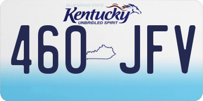 KY license plate 460JFV