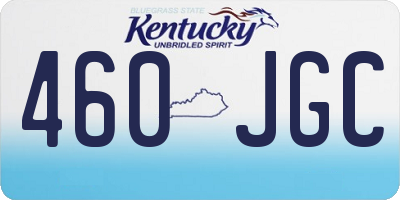KY license plate 460JGC