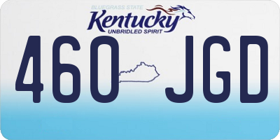 KY license plate 460JGD