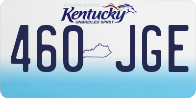 KY license plate 460JGE