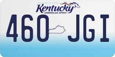 KY license plate 460JGI