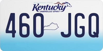 KY license plate 460JGQ