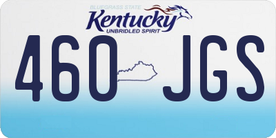 KY license plate 460JGS