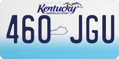 KY license plate 460JGU