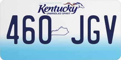 KY license plate 460JGV