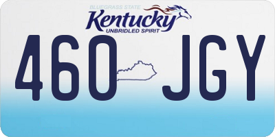 KY license plate 460JGY