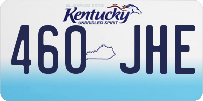 KY license plate 460JHE