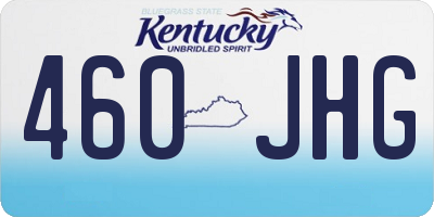 KY license plate 460JHG