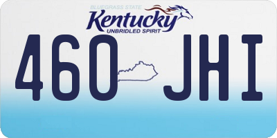 KY license plate 460JHI