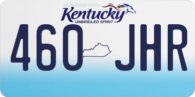 KY license plate 460JHR
