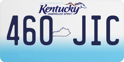 KY license plate 460JIC