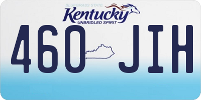KY license plate 460JIH