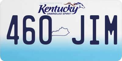 KY license plate 460JIM