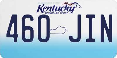 KY license plate 460JIN