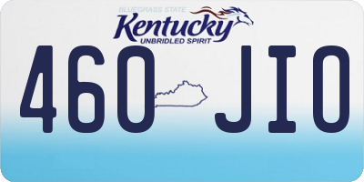 KY license plate 460JIO