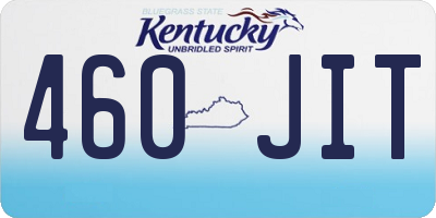 KY license plate 460JIT