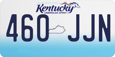 KY license plate 460JJN
