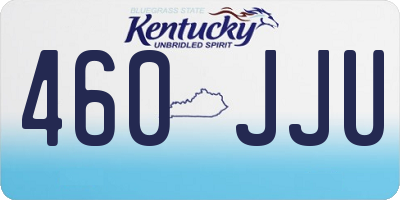 KY license plate 460JJU