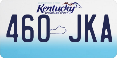 KY license plate 460JKA