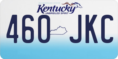 KY license plate 460JKC