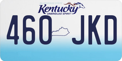 KY license plate 460JKD