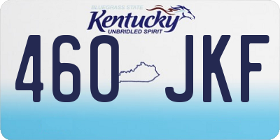 KY license plate 460JKF