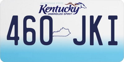 KY license plate 460JKI