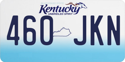 KY license plate 460JKN