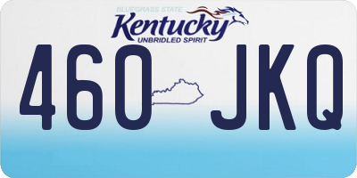 KY license plate 460JKQ