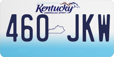 KY license plate 460JKW