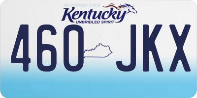 KY license plate 460JKX