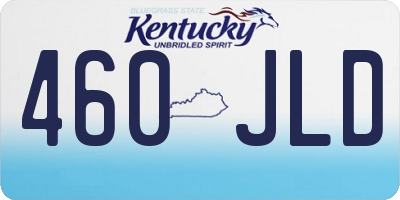 KY license plate 460JLD