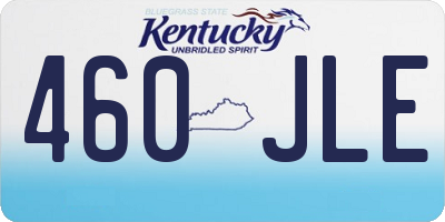 KY license plate 460JLE