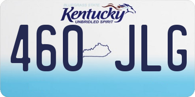 KY license plate 460JLG