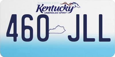 KY license plate 460JLL