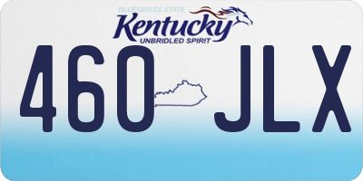 KY license plate 460JLX