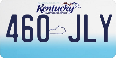 KY license plate 460JLY