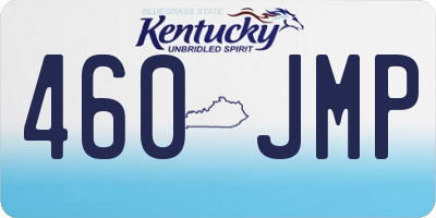 KY license plate 460JMP