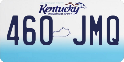KY license plate 460JMQ