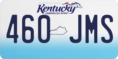 KY license plate 460JMS