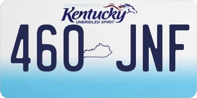 KY license plate 460JNF