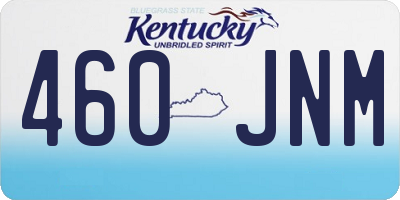 KY license plate 460JNM