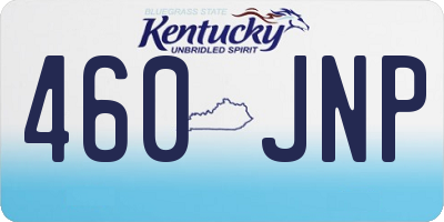 KY license plate 460JNP
