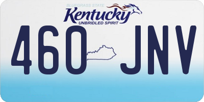 KY license plate 460JNV