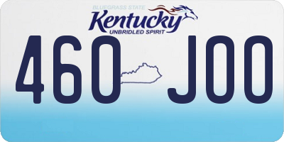 KY license plate 460JOO