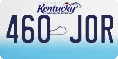 KY license plate 460JOR