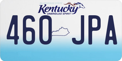 KY license plate 460JPA