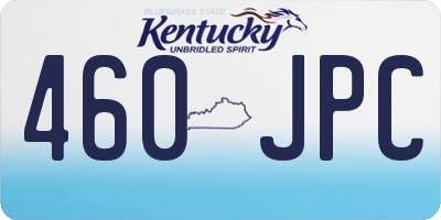 KY license plate 460JPC