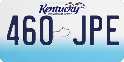 KY license plate 460JPE
