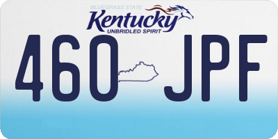 KY license plate 460JPF